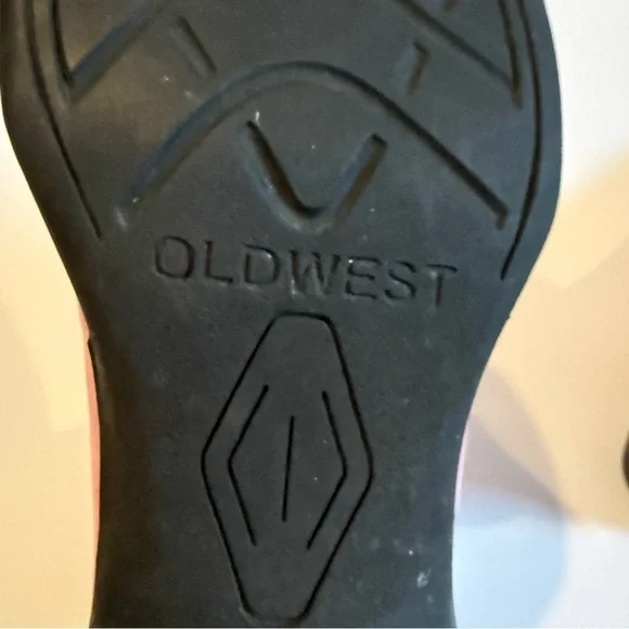 Elegant Pink and White Western Cowboy Boots Kids Girl Size 13 - Picture 11 of 12